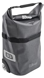 B&W bike.cases Fahrradtasche B3 bag (Farbe grau, mit 2 Rollen + Teleskopgriff, robustes Material, wasserdicht, max. Zuladung 15 kg) 104995