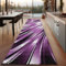 SIMPEX Tappeti a pelo corto, Disegno astratto delle onde, Tappeto Viola, 80 x 150 cm, Tappeti in stile moderno, Tappeto soggiorno