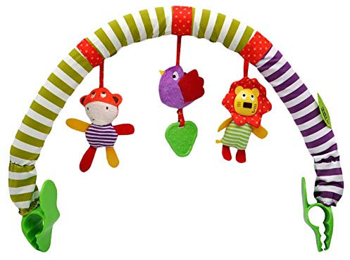 Kylewo Bogen Spielzeug - Niedliche Waldtuch Tiervögel Spielzeug Reise Spielen Bogen Aktivität Bar für Kinderwagen Kinderwagen Kinderbett