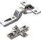 2 x Salice Topfband 110° Serie 200 Bohrbild T45 Innenanschlag inkl. Kreuz-Montageplatte Höhe 6 mm mit vormontierten Euroschrauben und Exzenterverstellung Topfscharnier von SO-TECH®
