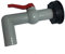 SDENSHI Bec de Vidange avec Écrou 90 Degrés, pour Raccord Robinet Cuve IBC 1000L Eau Prolongateur Diamètre Pluie Arrosage 60mm - A 1 Pouce à 90 degrés