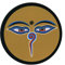 Freak Scene Aufkleber - Buddha's Augen - braun - Sticker 7cm