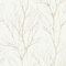 BRICOFLOR Vliestapete | Tapete Wald Waldtapete Tapete Baum - Tapeten für Wohnzimmer - Beige / Crème, Silber | 10,05 x 0,53 m = Rolle 5.33 m²