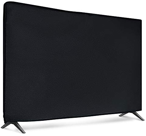 kwmobile Funda para Monitor 65 TV - Cubierta Protectora Textil para Pantalla de TV de Interior - Negro