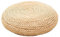 Yusat Coussin rond en paille, tapis de sol Tatami rond épais, pour la maison, le fitness, le yoga, la méditation, tapis de sol rembourré en soie, tapis de yoga, de fitness, de yoga, beige 30 x 30 cm