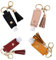 PUERHUACI Bouteille de Voyage,30ml Bouteille Plastique Étanche,Avec Porte-clés en Cuir Flacon Voyage,Atomiseur en Plastique Transparent Bouteilles Portable Réutilisables 4 Couleurs