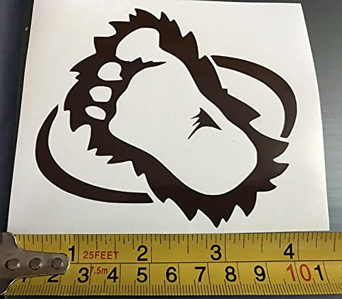 myrockshirt Bigfoot Fußabdruck Aufkleber Sticker Autoaufkleber Wandtattoo
