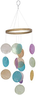 Traumfänger Windspiel Aus Perlmutt, Bunt Schale Glockenspiel Windspiele Fensterschmuck Ornamente Anhänger, Mobile Gartendeko Für Fenster Zimmer Outdoor Terrasse (Stil C)