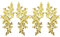 OTOTEC 2 Paar Stickerei Pailletten Spitze Applikationen Spiegel Paar Aufnäher Blume Stoffkragen Patch für Motiv Hochzeitskleid Kleid Brautkleid DIY Handwerk Gold