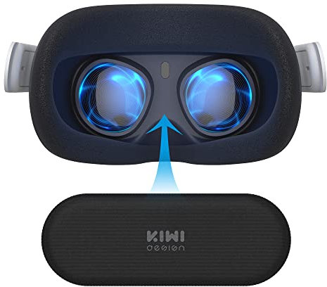 KIWI design Objektivschutz kompatibel mit Quest 2 Zubehör, Objektivabdeckung kompatibel mit Quest 2, PICO, PSVR2, Rift S, Valve Index und HP Reverb G2