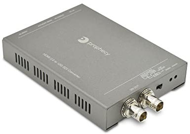 gofanco Prophecy 4K HDMI auf SDI 12G Konverter,bis zu 4K @ 60Hz, 7.1-ch Audio, Stereo Embedder, 2xSDI Ausgänge, HDMI Loopout, ESD Guard, TAA konform (PRO--Pro-Compliant HD2SDI)