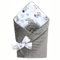 Bellochi 2in1 Baby Einschlagdecke Babyhörnchen - 75 x 75 cm - Samt und Baumwolle Wickeldecke - für Kinderwagen, Babybett oder Kindersitz - Ganzjährig - Safari