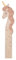 Atmosphera - Kinderkleiderhaken Einhorn - Holz - 30x130 cm - Beige