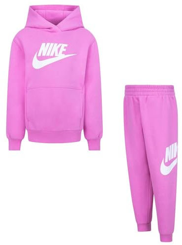 Nike Tuta da Bambina Club Fleece Viola Taglia 6-7 A Codice 36L135-AFN