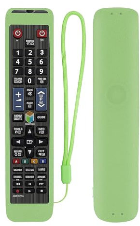 Custodia in Silicone per Samsung Telecomando AA59-00582A AA59-00581A AA59-00580A, Protettiva Cover per Samsung Smart TV, LCD, LED, QLED, SUHD, UHD, HDTV, TV curve al plasma, 4K, 3D Remote