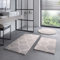 Taracarpet Badematte Badteppich für das Badezimmer waschbar in der Waschmachine Florentiner Muster Grau 080 cm rund