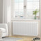 Heilmetz 600x1200 Column Radiator Triple, White Cast Iron Style Horizontal Radiator 3 Column Radiator Traditional Central Heating Radiator