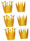 minkissy 6st Mini Kronenhüte Geburtstagsfeier Hüte Krone Partei Liefert Geburtstag Krone Hüte Goldene Partykrone Geburtstagsfeier Krone Gold Crowncaps Kopfschmuck Kind Prinzessin Lorbeer
