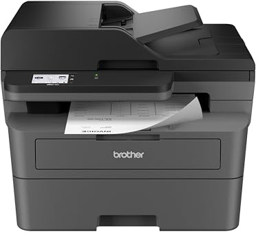 Brother MFC-L2820DW Wireless Compact Monochrome All-in-One Laser Printer with Copy, Scan and Fax, Duplex, Black & White | Includes Refresh Subscription Trial(1), Works with Alexa