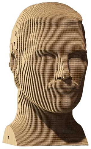 Cartonic 3D-Puzzle aus Karton Skulptur Motiv: Fredie Mercury, Alter ab 14 Jahre, 102 Teile, ca. 18 cm H