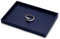 Papten PU Leather Jewellery Flat Tray Showcase Stackable Jewellery Display Organiser Tray for Ring Earring Necklace Pendants Bracelet Sunglasses Watch(Blue)