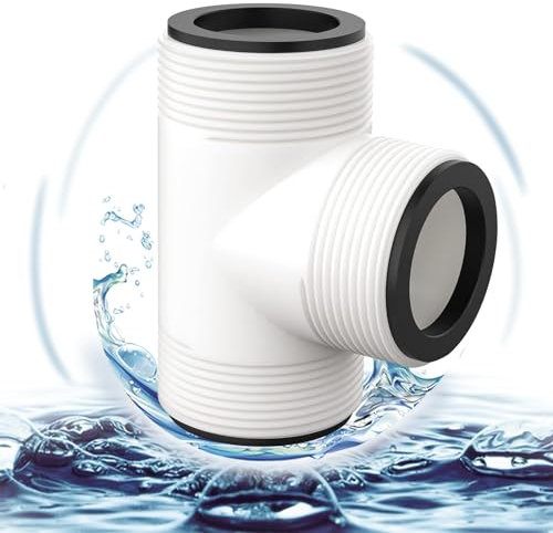 38mm Poolschlauch Adapter, Schlauchverbinder für Schlauchadapter, Poolschlauch T-Splitter Verbinder für Sie den 1,5-Zoll-Schlauch