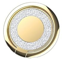Creols Handy Ring Smartphone Halter, Fingerhalter, Halterung für alle Mobiltelefone, aus Metall, Creols-021 (Gold)