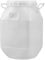MFLCBK Barril de Plástico con Tapa Bidon Plastico Barril de Boca Ancha Bidones para Agua 50L,con Barril De Vino Fermentador Químico Industrial Resistente A Ácidos Y Álcalis(50-L)
