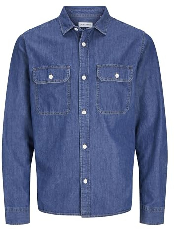 JACK & JONES Male Jeanshemd Komfort Fit Jeanshemd