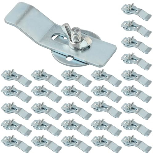 AOKLIT 30 Stück Unterbau-Waschbecken-Clips, robuste Befestigungsclips für Badezimmer, Küche, Waschtisch-Arbeitsplattenstützen