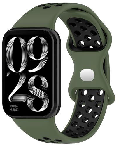 BYISYUE Traspirante Cinturino per Redmi Watch 5/Redmi Watch 4, Silicone Sport Bracciali Cinturini di Ricambio per Xiaomi Smart Band 8 Pro/Smart Band 9 Pro