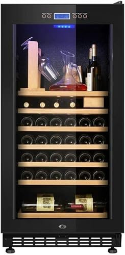 QPZMALSKY 188L Wine Warehouse Refrigerator, 5-22 ° C Red/white Wind Cool, Tactile Control/digital Temperature Screen LED/Refrigerator Of Silent Operation