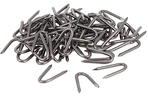 SEWOART 70stücke U-förmige Eisen-gartenpfahl-nägel Befestigungsnägel Für Rasenwerkzeuge Gartenpfahl-u-nägel Zur Zäunebefestigung