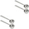 4 Stück Messlöffel für Kaffee Kaffeelöffel Backschaufel zum Abmessen flüssig Teelöffel Honiglöffel die köchin kaffelöffel Messlöffel backen Löffel mit Rostfreier Stahl Silver FUNOMOCYA