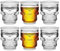 DUFIOSDU Set di bicchierini da shot da 50 ml, adatti al congelatore, per regali a forma di teschio o ornamento a forma di teschio, set di 6 bicchieri da shot con teschio