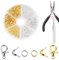 NHQZ Chiusure Gancetti per Braccialetti Ganci per Braccialetti fai da te Chiusura Chiusure per Collane Accessori per la Creazione di Gioielli Kit per Gioielli