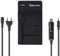 2in1 KFZ + Netz Ladegerät kompatibel mit Samsung Akku EB-F1A2GBU, EB-535151VU, EB-575152VK, EB-494358VU, EB-464358VU, EB-484659VU, EB-615268VU