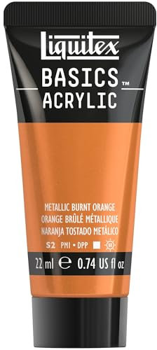 Liquitex Basics Acrylique Tube 22 ml Orange Brule Métallique