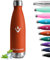 Cantimplora Termica 500ml, Botella Agua Acero Inoxidable, Termo Agua sin BPA, Termo Reutilizable, Botella Termica a Prueba de Fugas, Botella Termica para Niños, Escuela, Gimnasio, Senderismo