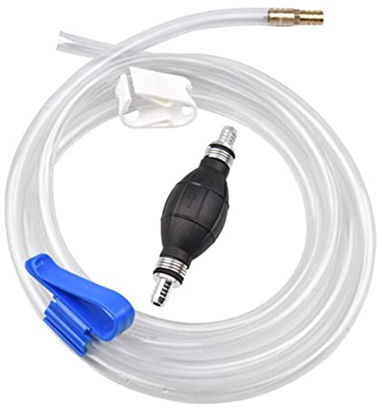 Mikinona Tuyau Aspiration Manuel Utile Pour Aquarium Domestique Tube Huile Voiture Kit Pompe Siphon