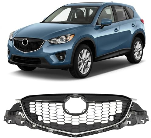 HERSTMOTO Kühlergrill KD4550710E, passend für MAZDA CX-5 I 2012-2017, Frontgrill, Auto-Frontgrill, Frontstoßstangenhaubengitter, Radiator Grille