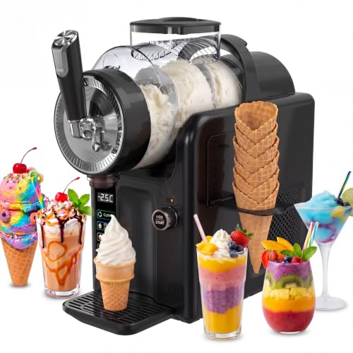 Slush Maschine,slushie maschine 2L,Slushie Maschine für Zuhause 6 Programme | Softeismaschine slushy maschine Maschine mit LED-Display für Eiscreme, Smoothies, Milchshakes, Slush-Cocktails und Margarita