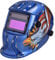 NUZAMAS solarbetrieben Schweißschutzschild Maske Schweißen blau Eagle Face Schutz für Arc Tig Mig Schleifen Plasma Schneiden mit verstellbarem Shade-Reihe DIN4/9-13 UV/IV Schutz DIN16