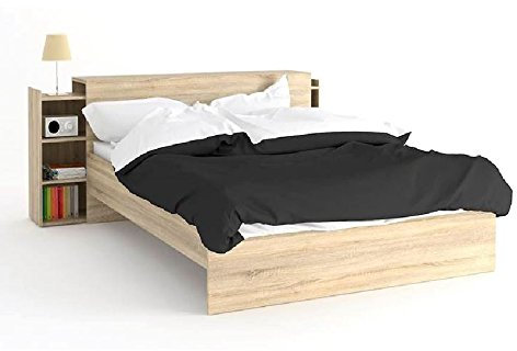 Froschkönig24 Bettgestell NAIA Bett 160 x 200 cm Schlafzimmer Eiche Struktur