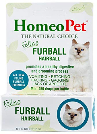 HomeoPet Feline Hairball Furball, Supplement for Cats, 15 Milliliters