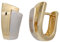 Jobo Damen-Creolen aus 585 Gold Bicolor