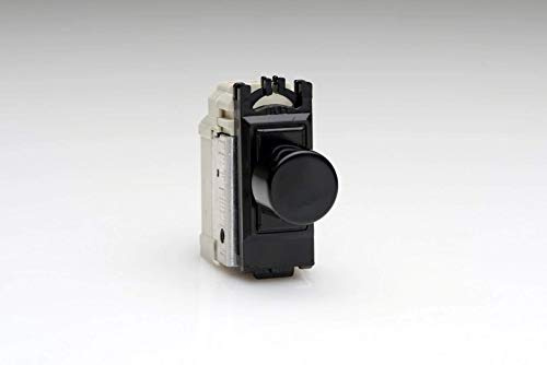 Varilight 2-Way V-Pro Push On/Off Rotary LED Dimmer 0-300W (1 Grid Space) Black