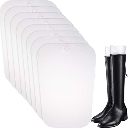 Bememo 8 Packungen Stiefelspanner Form Einsätze Hoch Stiefel Stütze für Damen und Männer (Transparent, 10 Zoll)