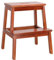 Sywlwxkq Escabeau portatif Pliant escabeau Chaise d'escalier escabeau échelle en Bois Multifonctionnel Pliant ménage portatif élargi transformant Plier Les marches de Bureau de Cuisine de b