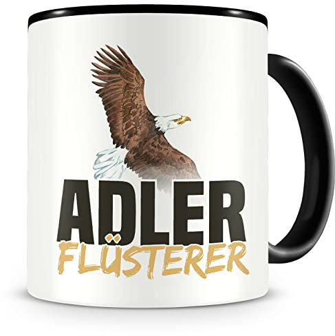 Samunshi® Adler Tasse mit Spruch Adler Flüsterer Geschenk für Adler Fans Kaffeetasse Lustige Tassen zum Geburtstag 300ml